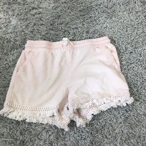 light pink shorts